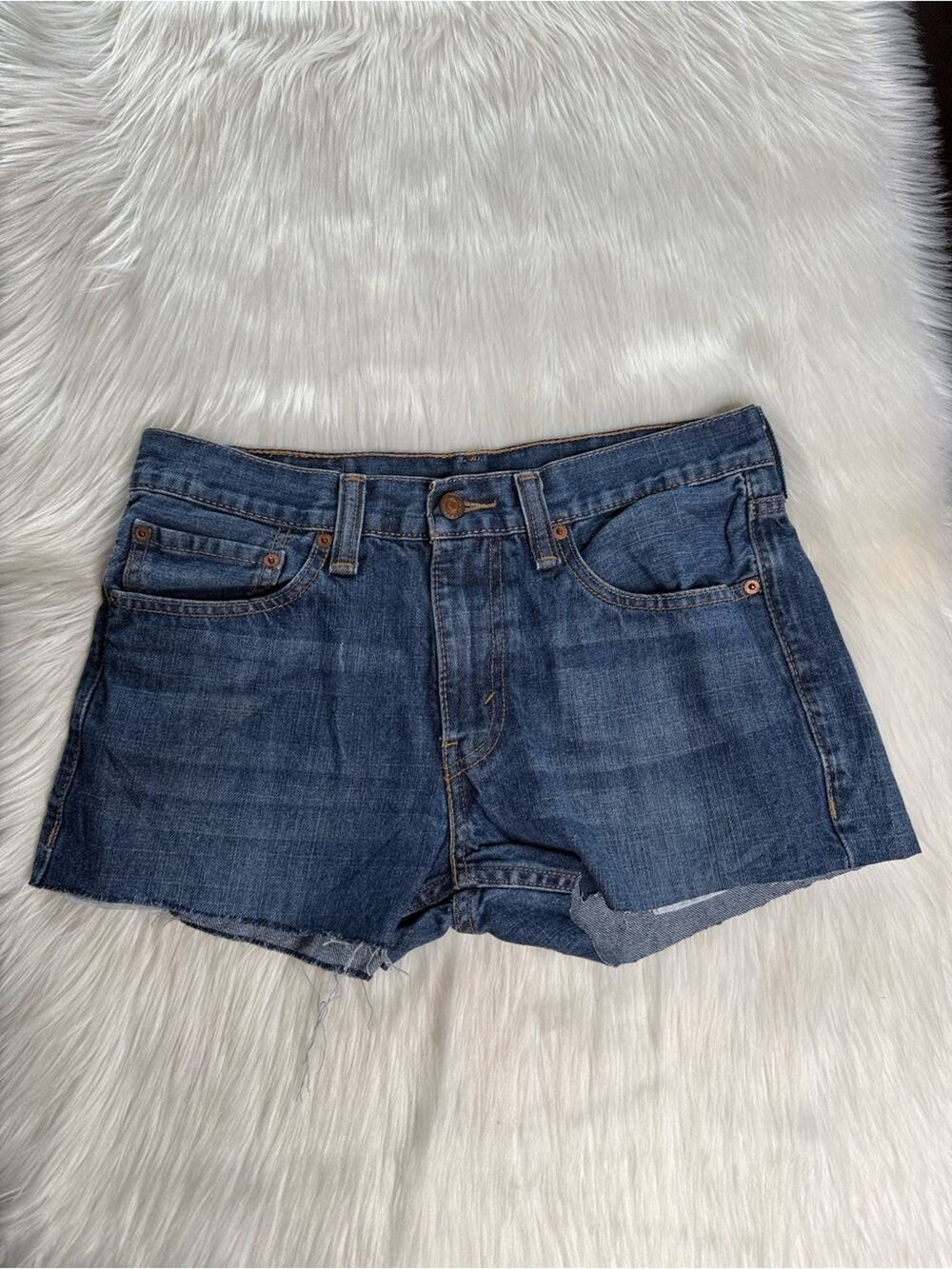 Levi’s 511 Vintage Dark Wash Cut From Mens's Jeans Denim Cut Offs